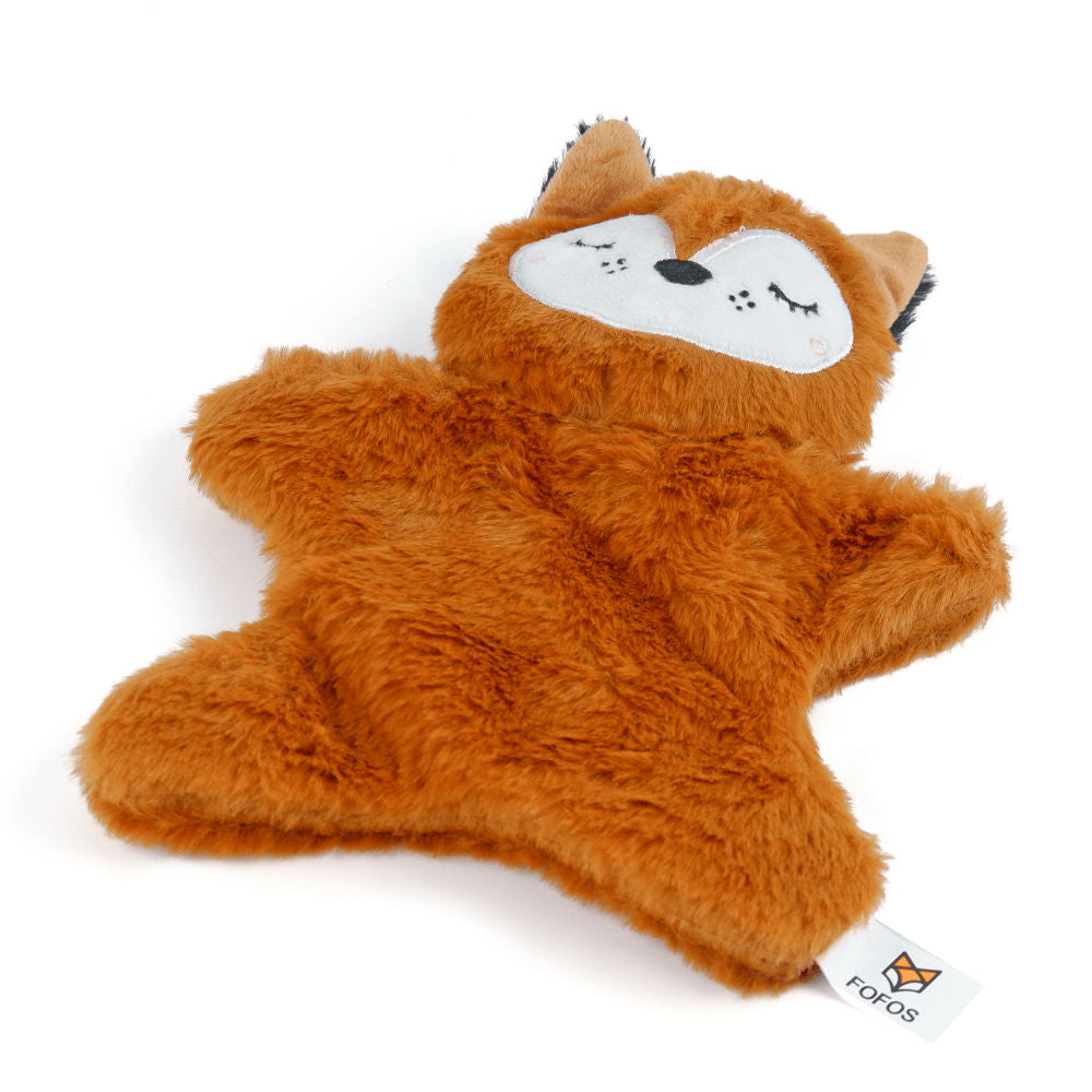 Barkbutler x Fofos Glove Plush Fox Toy for Dogs | For Soft Chewers — back view