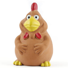 Barkbutler X Fofos Latex Bi Rooster Squeaky Toy For Dogs Brown