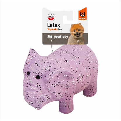 Barkbutler X Fofos Latex Elephant Squeaky Toy For Dogs Purple