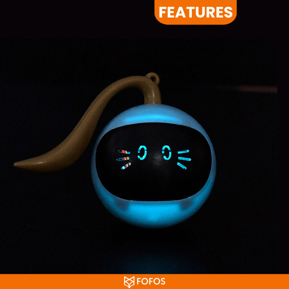 Barkbutler x Fofos Magic Ball Tumbler Smart Toy for Cats — detail shot