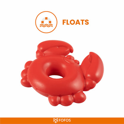 Barkbutler x Fofos Ocean Crab Squeaky Chew Toy for Dogs — detail shot