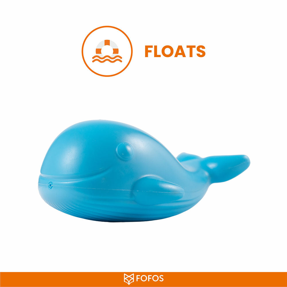 Barkbutler x Fofos Ocean Whale Squeaky Chew Toy for Dogs — detail shot