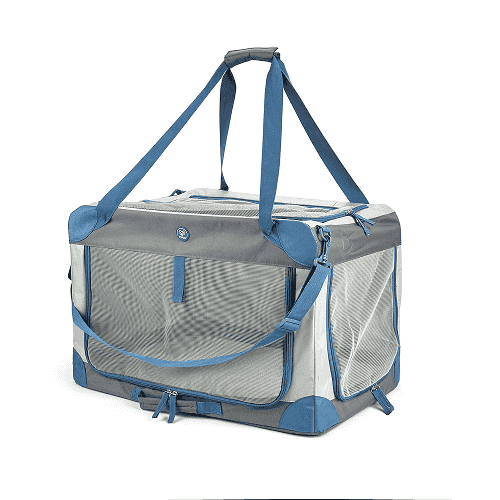 Fofos Outdoor Camping Carrier For Dogs And Cats Grey Blue