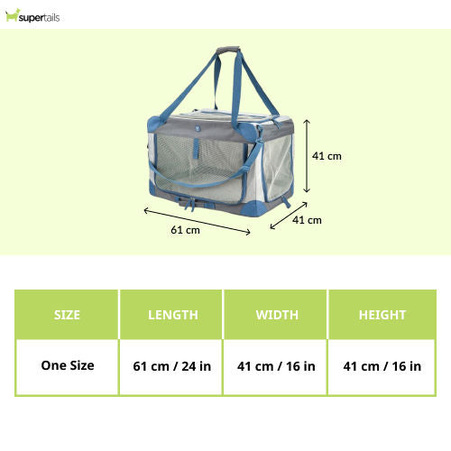 Barkbutler x Fofos Outdoor Camping Carrier for Dogs and Cats — side view