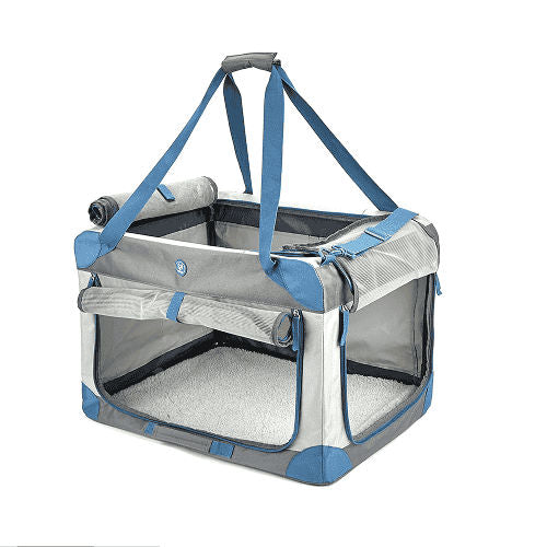 Barkbutler x Fofos Outdoor Camping Carrier for Dogs and Cats — in use