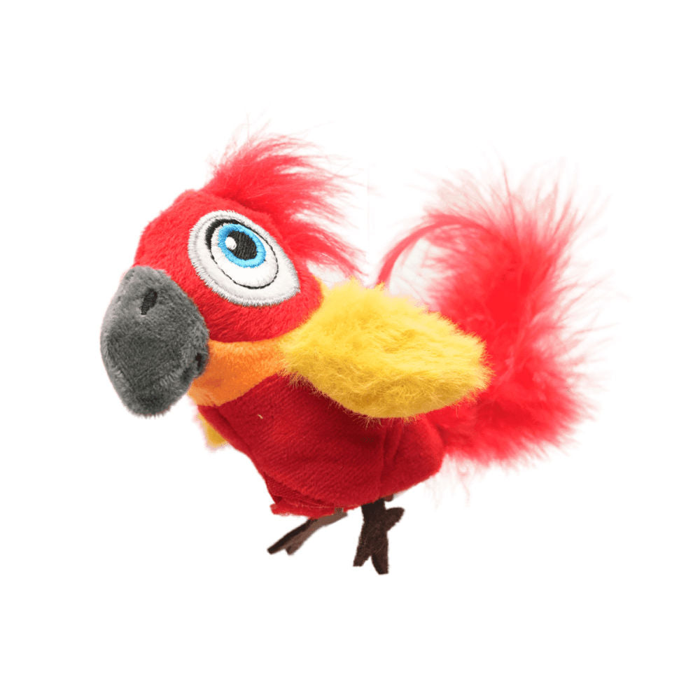 Barkbutler x Fofos Parrot with Catnip Balls Interactive Toy for Cats — side view