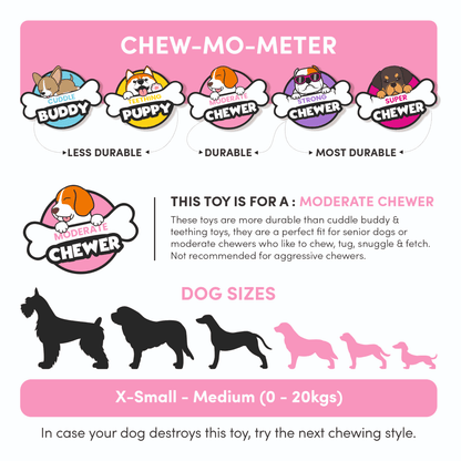 Barkbutler x Fofos Pineapple Treat Toy for Dogs — back view