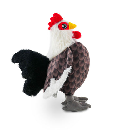 Barkbutler x Fofos Plush Rooster Toys for Dogs — detail shot
