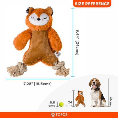 Barkbutler x Fofos Ropeleg Plush Bear Toy for Dogs | For Medium Chewers — detail shot