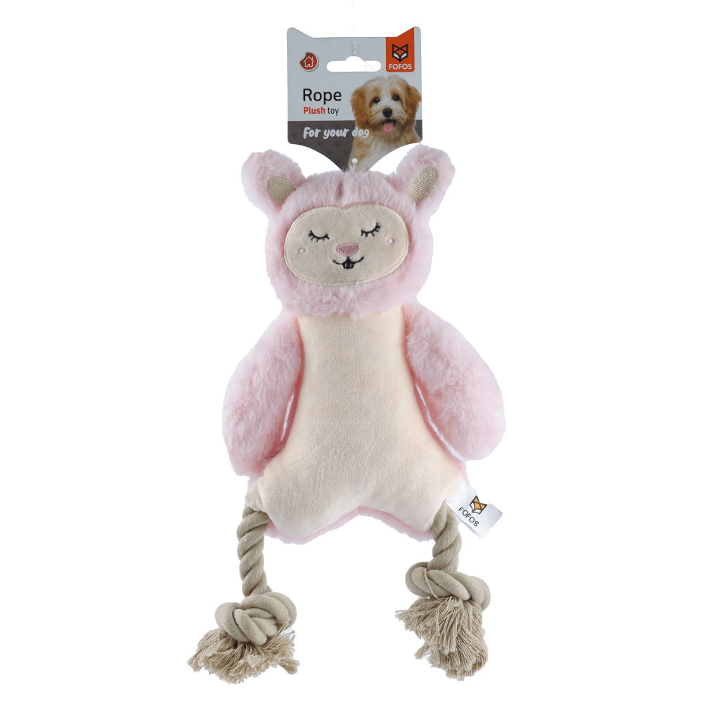 Barkbutler x Fofos Ropeleg plush Rabbit Toy for Dogs — side view