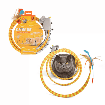 Fofos Safari Spiral Tunnel Toy For Cats