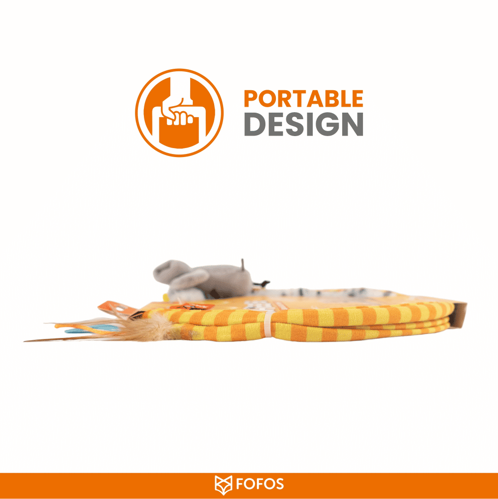 Barkbutler x Fofos Safari Spiral Tunnel Toy for Cats — detail shot