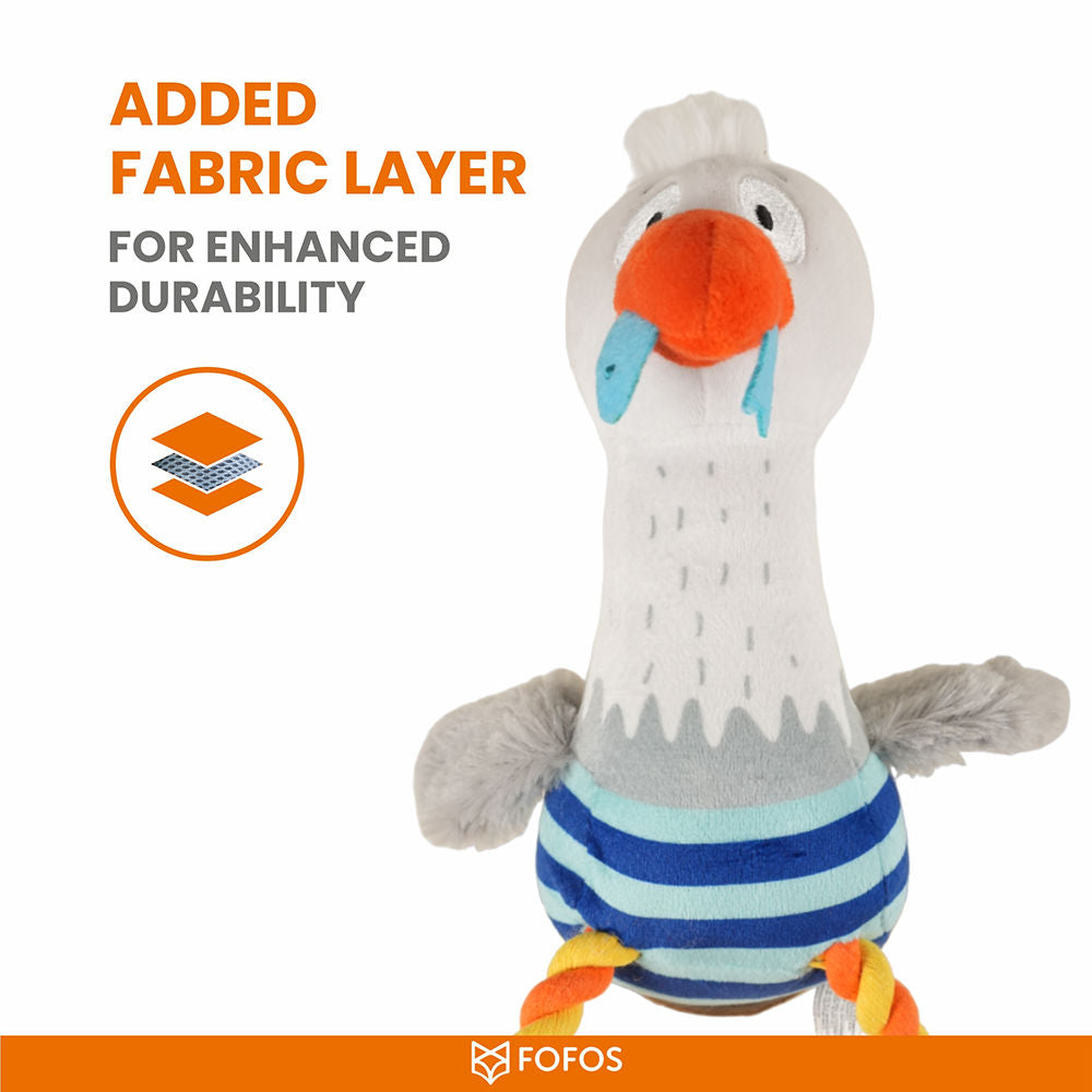 Barkbutler x Fofos Sealife Sea mew Plush Toy for Dogs — detail shot