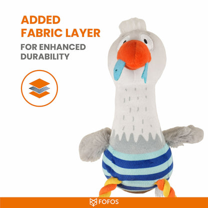 Barkbutler x Fofos Sealife Sea mew Plush Toy for Dogs — detail shot