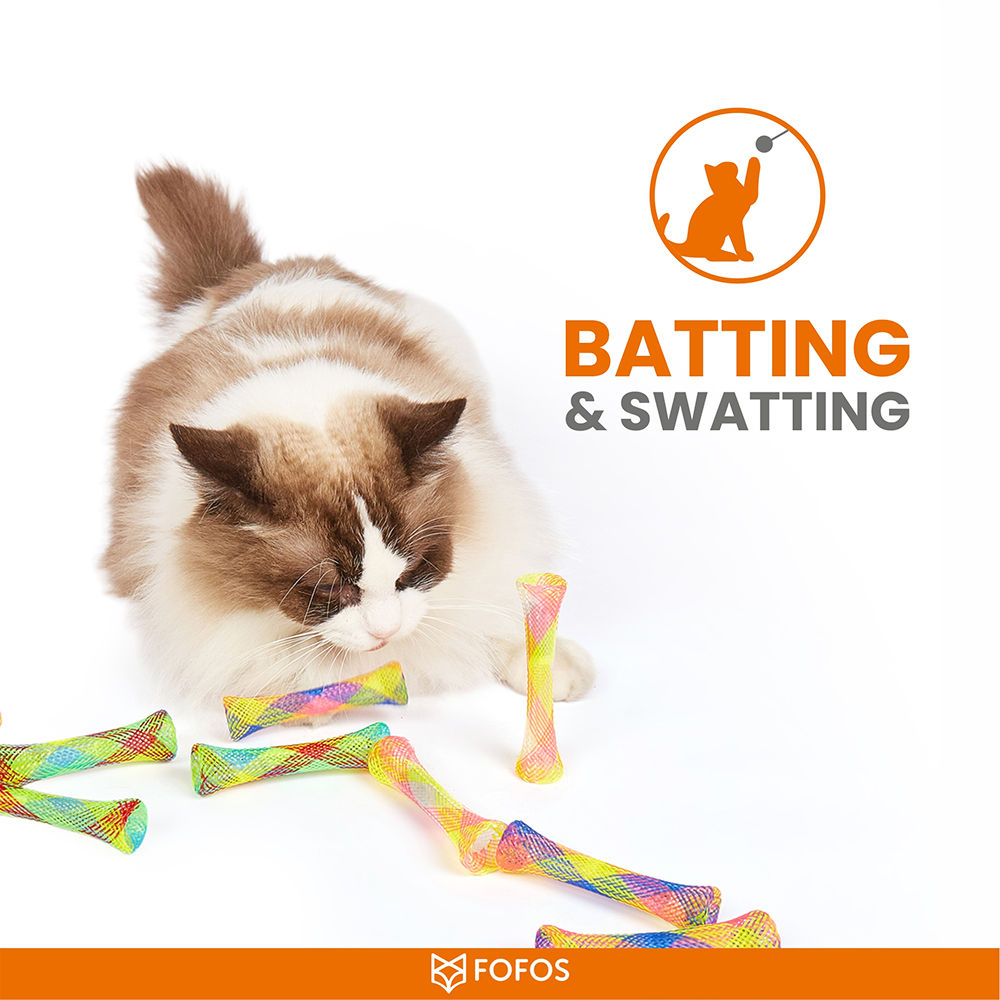 Barkbutler x Fofos Spring Tube Catnip Toy for Cats — detail shot