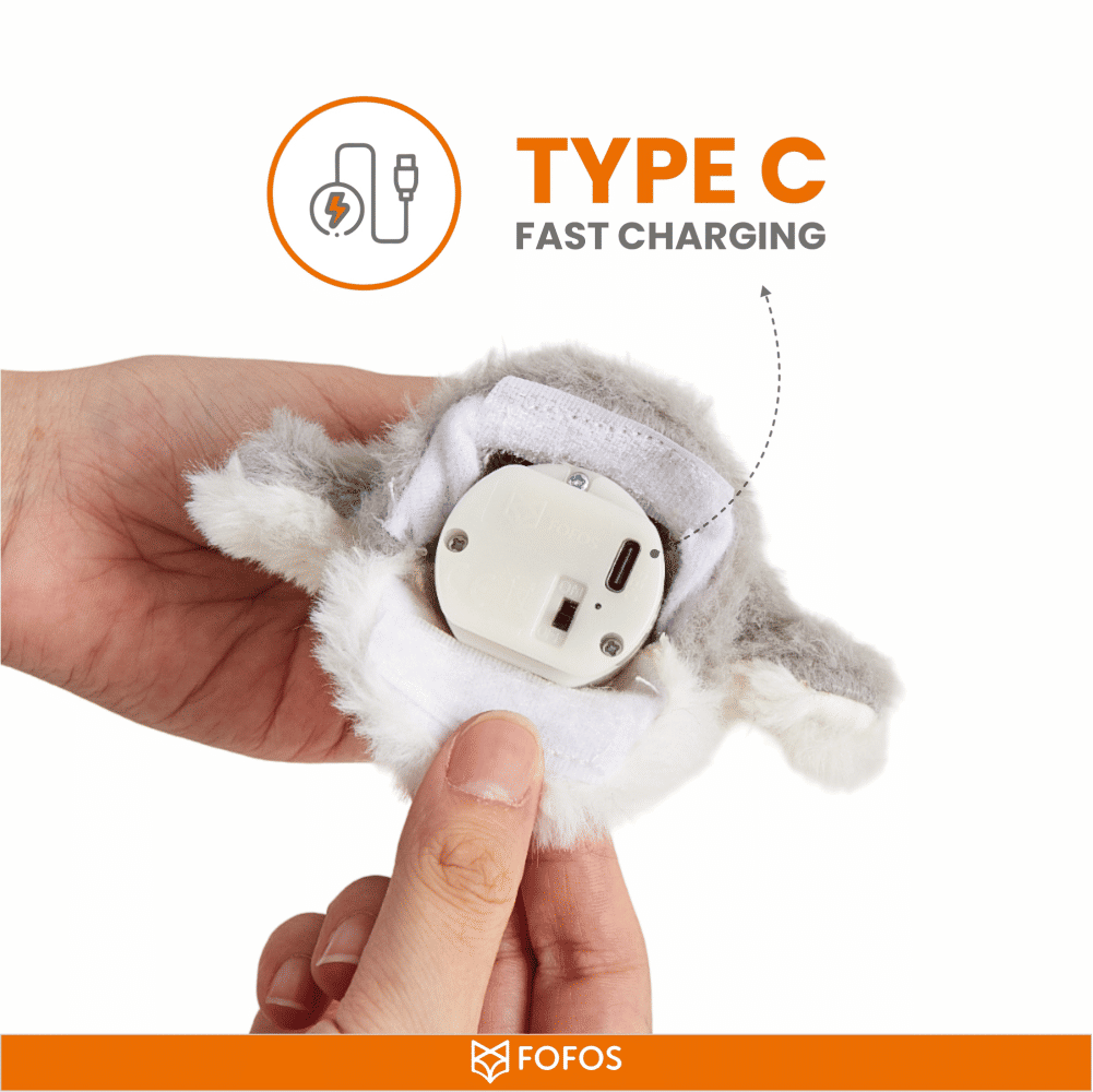Barkbutler x Fofos Swinging Penguin Interactive Toy for Cats — back view
