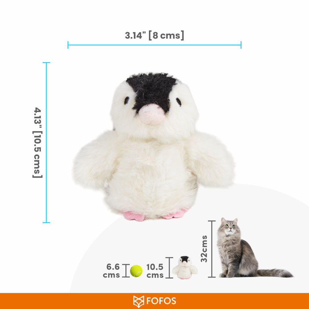 Barkbutler x Fofos Swinging Penguin Interactive Toy for Cats — in use