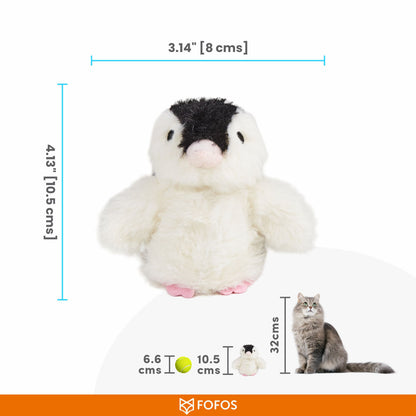 Barkbutler x Fofos Swinging Penguin Interactive Toy for Cats — in use