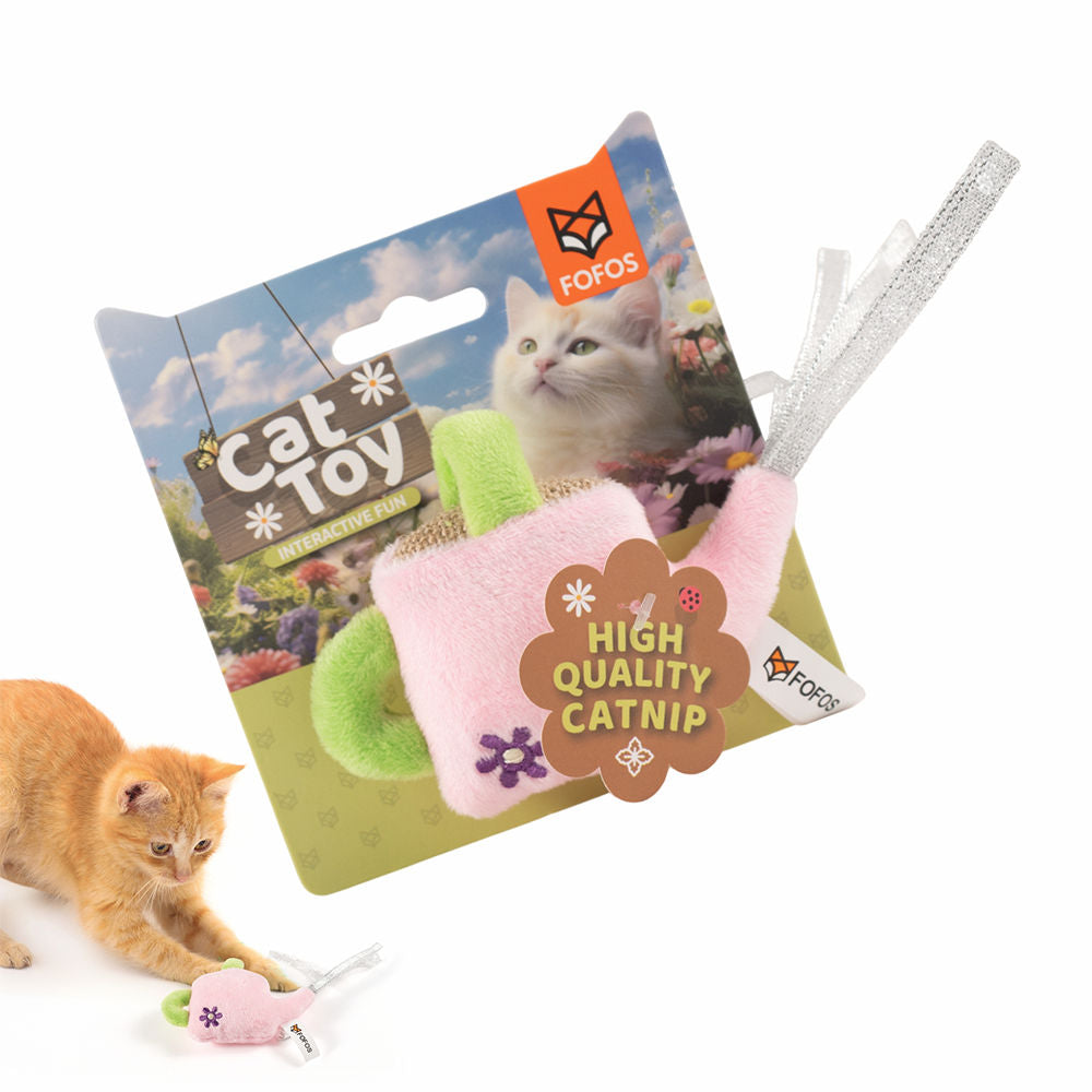 Barkbutler x Fofos Watering Can Catnip Toy for Cats — side view