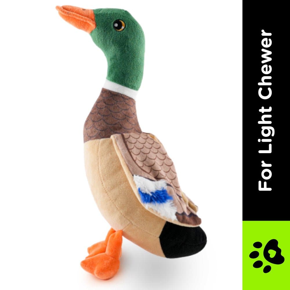 Barkbutler x Fofos Wild Duck Squeaky Plush Toy for Dogs — side view