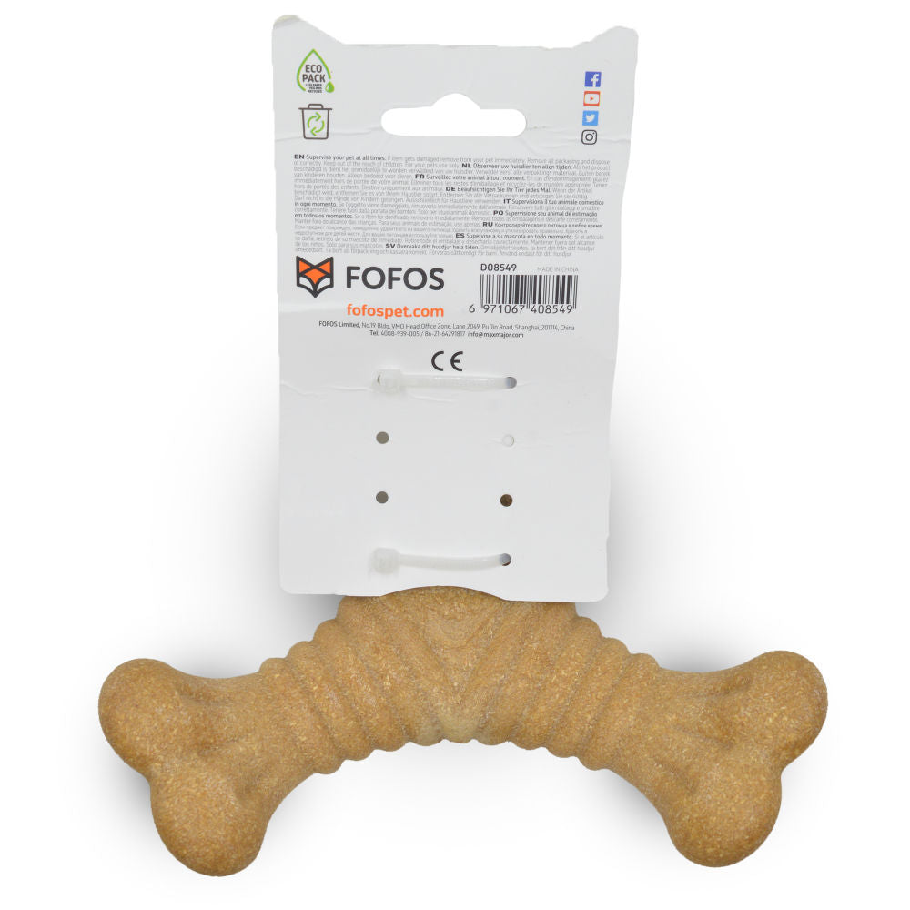 Barkbutler x Fofos Woodplay Triangle chew Toy for Dogs — in use