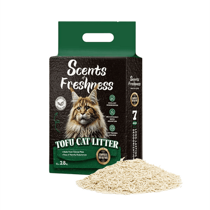 Barkbutler X Scents Of Freshness Premium Grade 2 Percent Scent Green Tea Original Colour Cat Litter