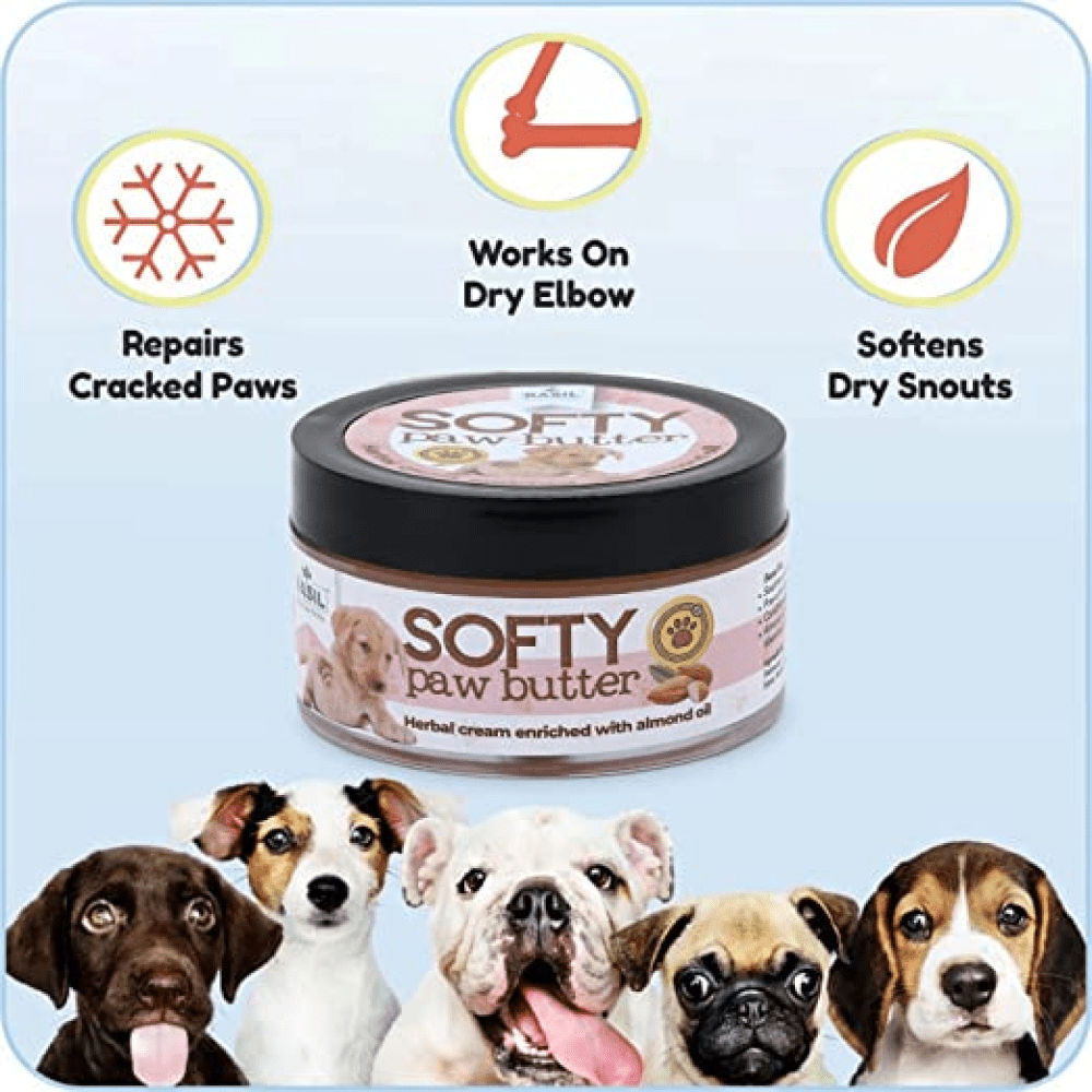 Basil Almond Softy Paw Butter for Dogs — back view