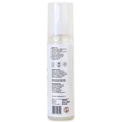 Basil Amour Cologne Spray for Dogs and Cats — side view