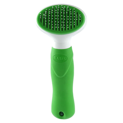 Basil Auto Slicker Brush for Dogs and Cats — in use