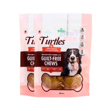 Basil Chicken Peanut Butter Turtle Shaped Dog Chew Treats - Image 2