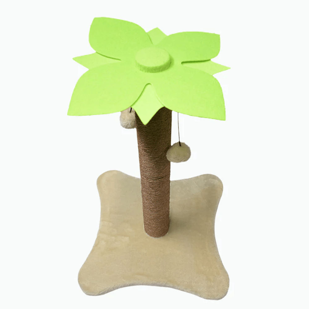 Basil Coconut Tree Toy For Kittens Cats