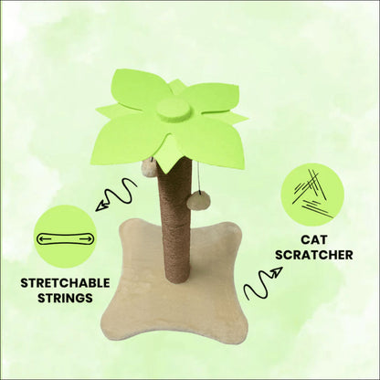 Basil Coconut Tree Toy For Kittens Cats - Image 2