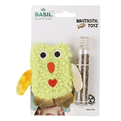 Basil Cotton Plush Cat Toy With Catnip For Cats Yellow
