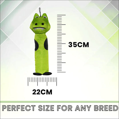 Basil Crunchy Crocodile Plush Toy for Dogs and Cats — detail shot