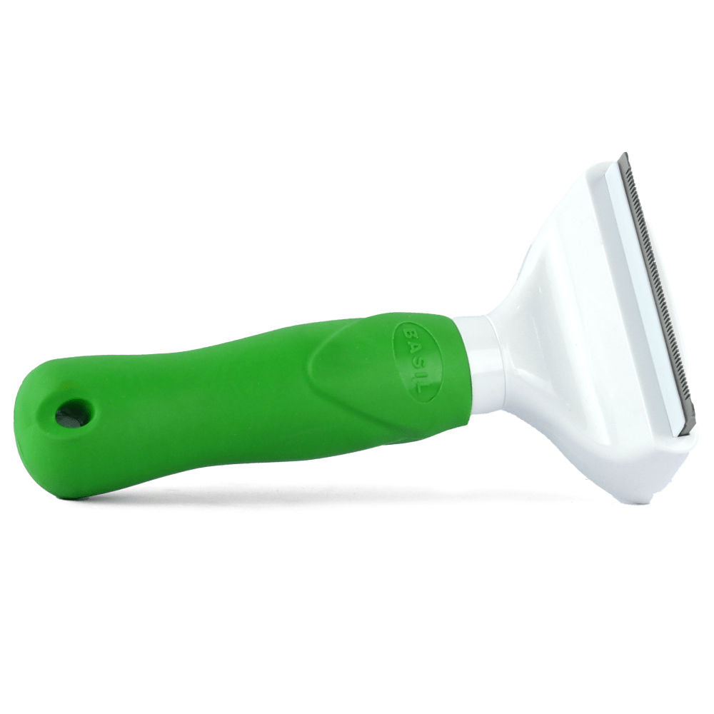 Basil De Shedding Comb with Auto Release Button for Dogs and Cats — side view