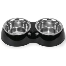 Basil Double Melamine Bowl Dinner Set For Dogs And Cats - Image 2