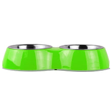 Basil Double Melamine Bowl Dinner Set Green - Image 2