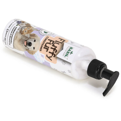 Basil Fluffy Fur Conditioner for Dogs and Cats — detail shot