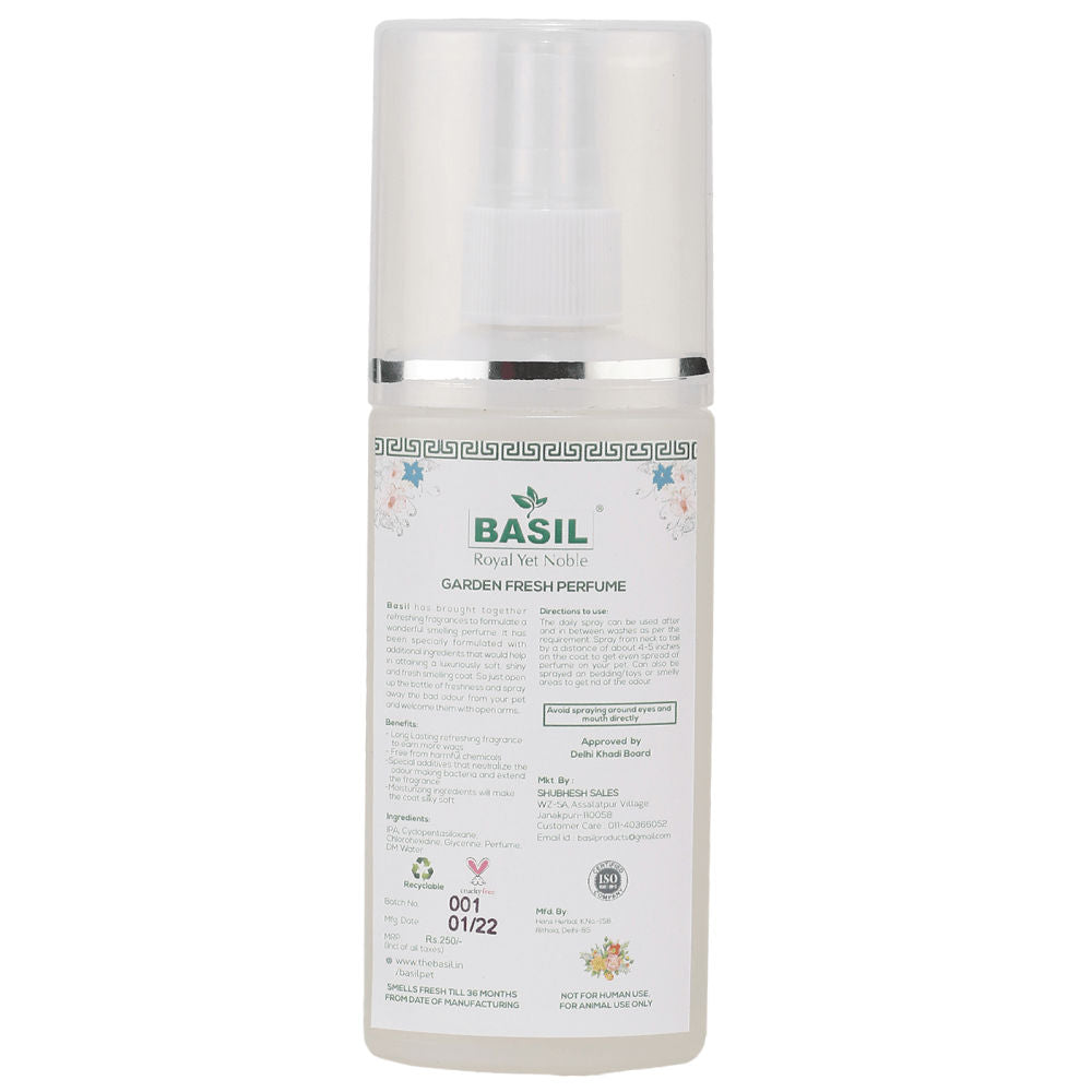 Basil Garden Fresh Perfume Spray for Dogs and Cats — detail shot