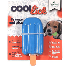 Basil Ice Cream Shaped Cool Lick Silicon Chew Toy For Dogs Blue