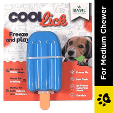 Basil Ice Cream Shaped Cool Lick Silicon Chew Toy For Dogs Blue - Image 2