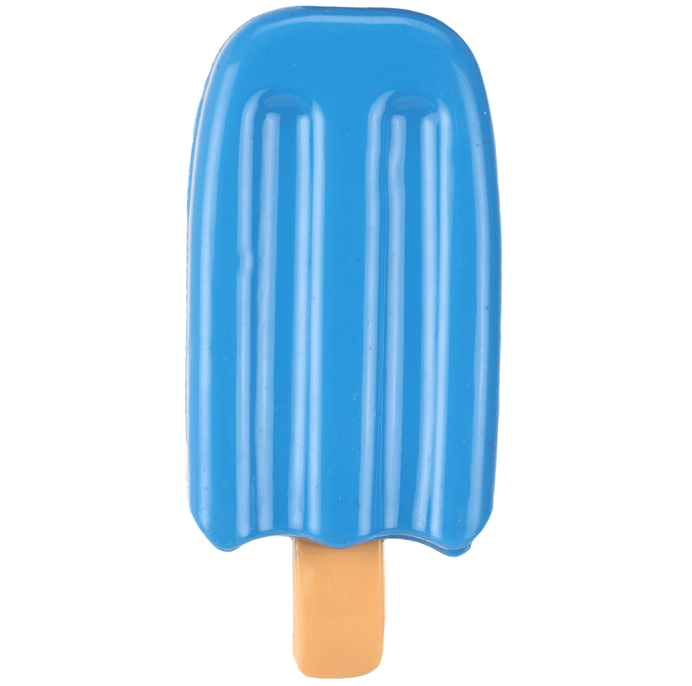Basil Ice Cream Shaped Cool Lick Silicon Chew Toy for Dogs — back view
