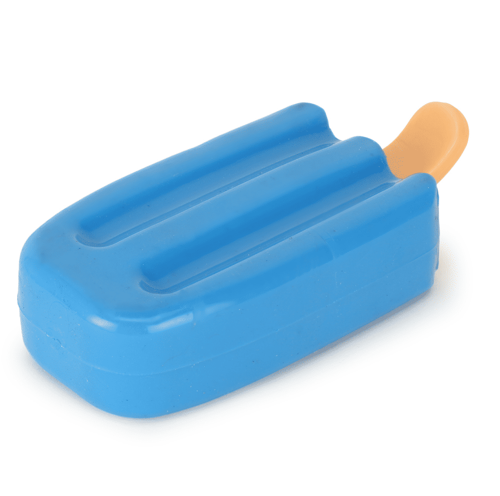 Basil Ice Cream Shaped Cool Lick Silicon Chew Toy for Dogs — detail shot