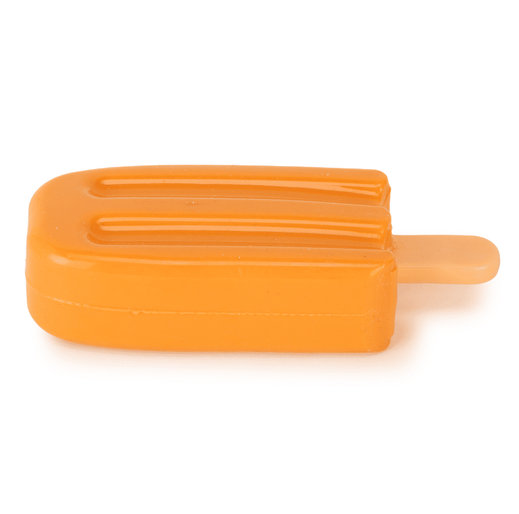 Basil Ice Cream Shaped Cool Lick Silicon Chew Toy for Dogs — side view