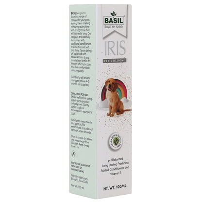 Basil Iris Cologne Spray for Dogs and Cats — side view