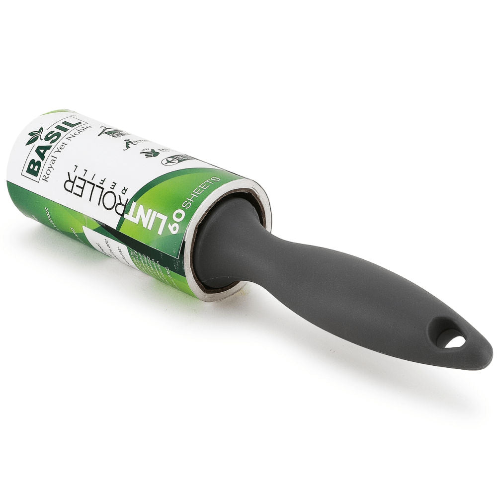 Basil Lint Roller for Dogs and Cats — back view