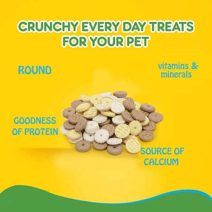 Basil Non Veg Round Shaped Puppy Biscuits — detail shot