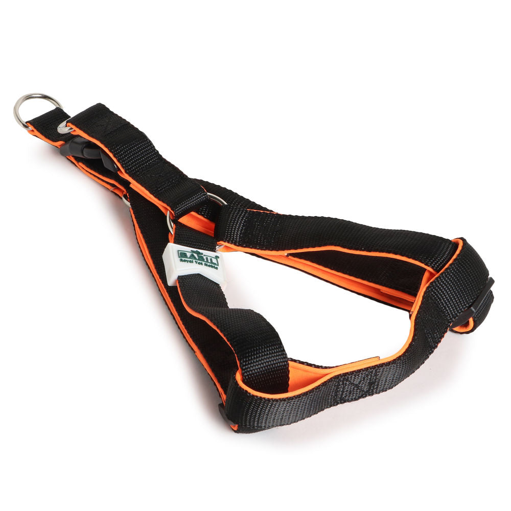 Basil Nylon Padded Adjustable Harness for Dogs — detail shot