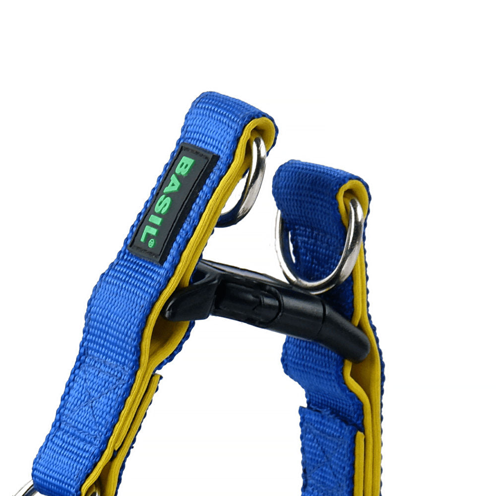 Basil Nylon Padded Adjustable Harness for Dogs — back view