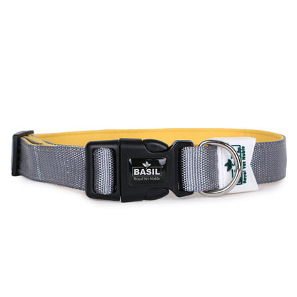 Basil Nylon Padded Collar for Dogs — back view